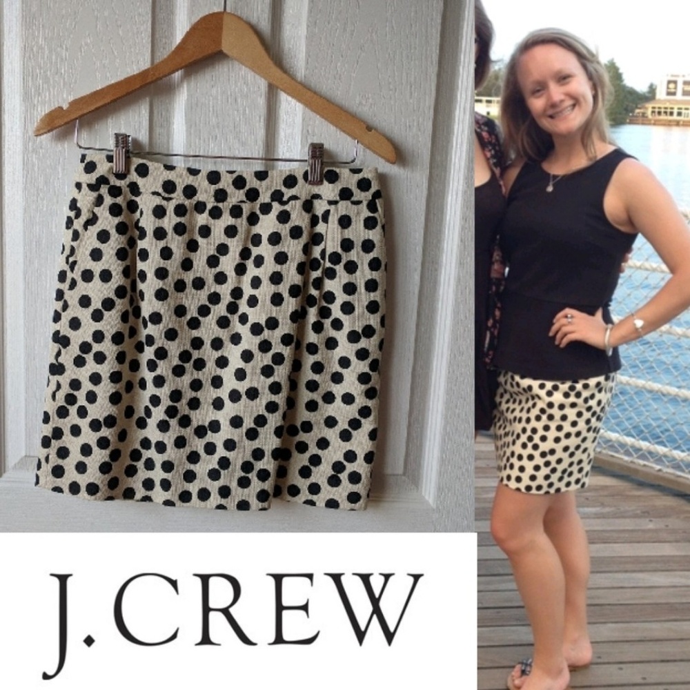 JCREW Polka Dot Mini Skirt